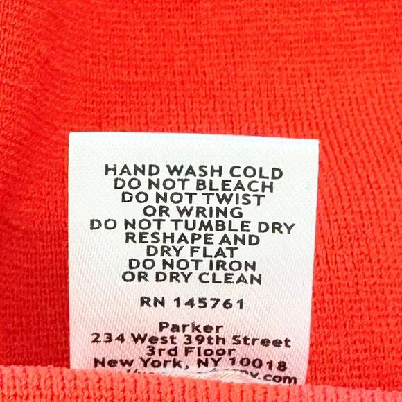 Parker Bermuda Knit Roseberry Ruffle Dress Mini | Size XS NWT - Picture 12 of 12